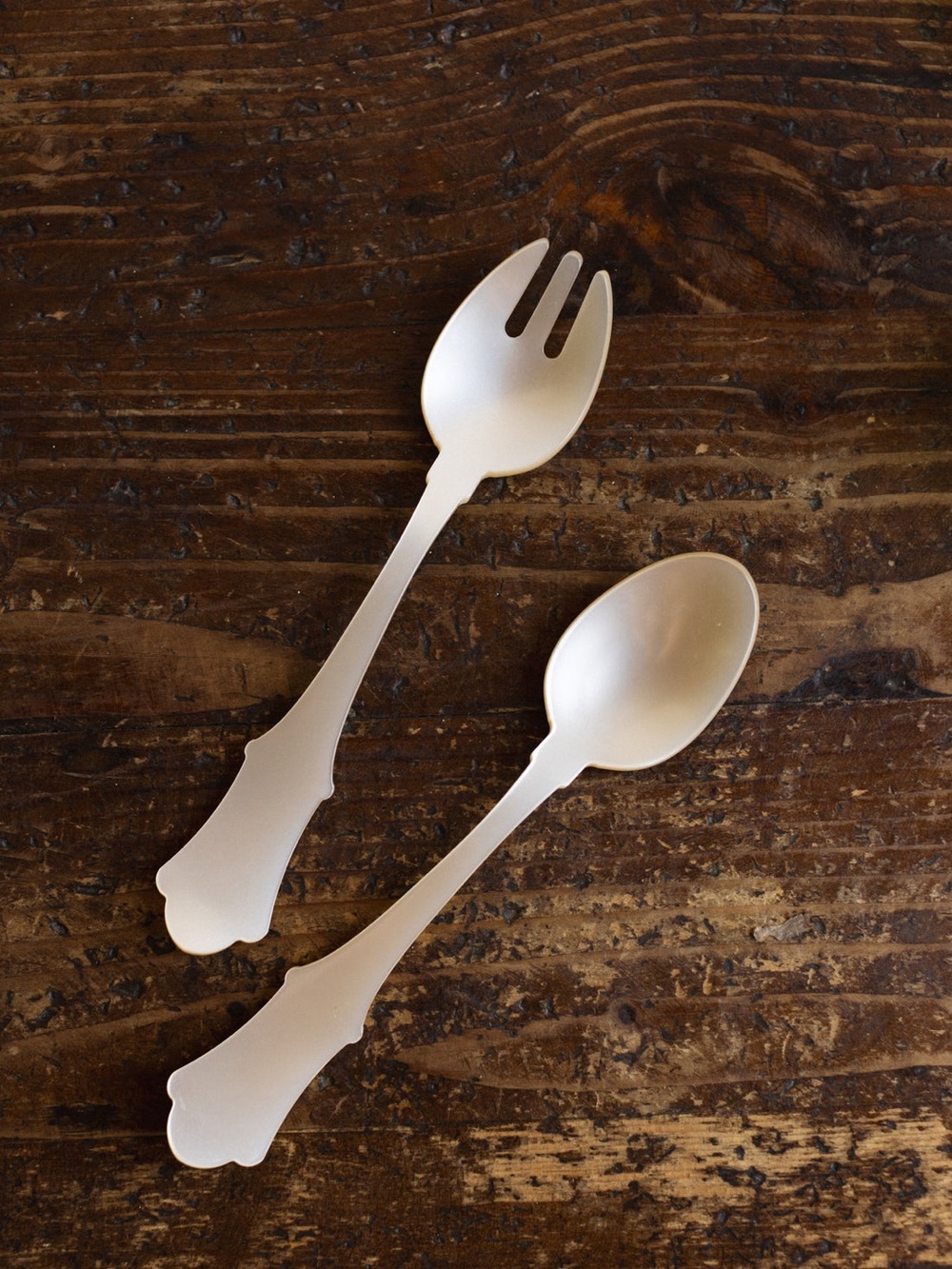 Acrylic Salad  Serving Spoon and Fork Set by Sabre